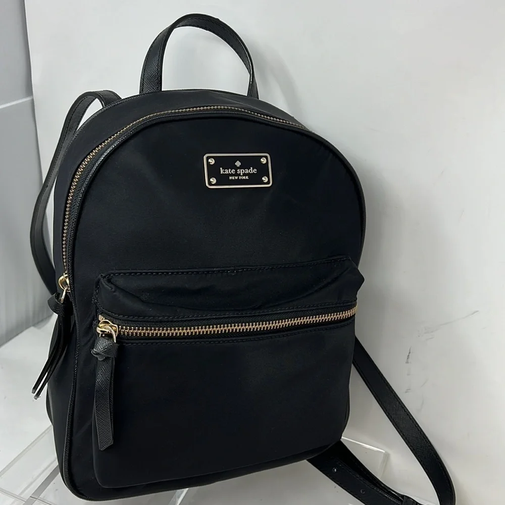 Kate Spade Bradley Wilson Road Backpack Black Nylon Carry On Bag